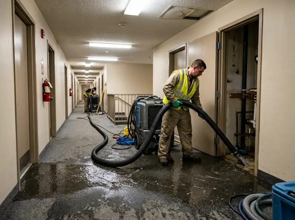 multi-unit-apartment-hallway-f-005 — frequently asked questions, Emergency Burst Pipe Water Extraction & Removal in Fort Was…